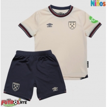 Camiseta West Ham United Max Kilman #3 Visitante Equipación para niños 2025-26 manga corta (+ pantalones cortos)
